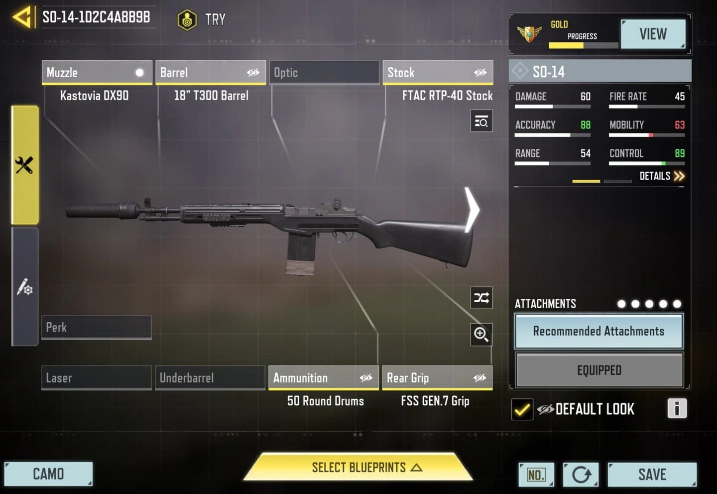 اتچمنت SO-14 برای مولتی‌پلیر کالاف دیوتی موبایل