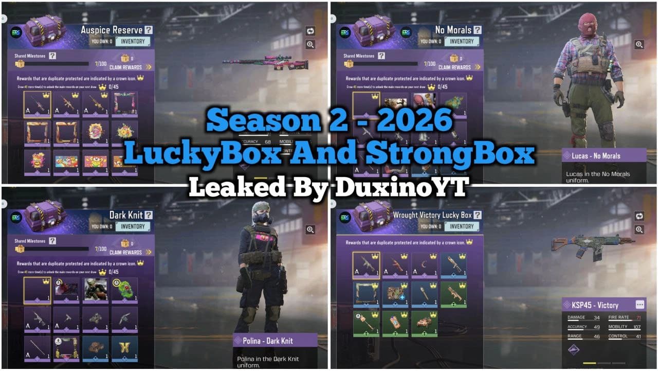 نمایش LuckyBox و StrongBox فصل دوم 2026 کالاف موبایل (لیک جدید) 🔥