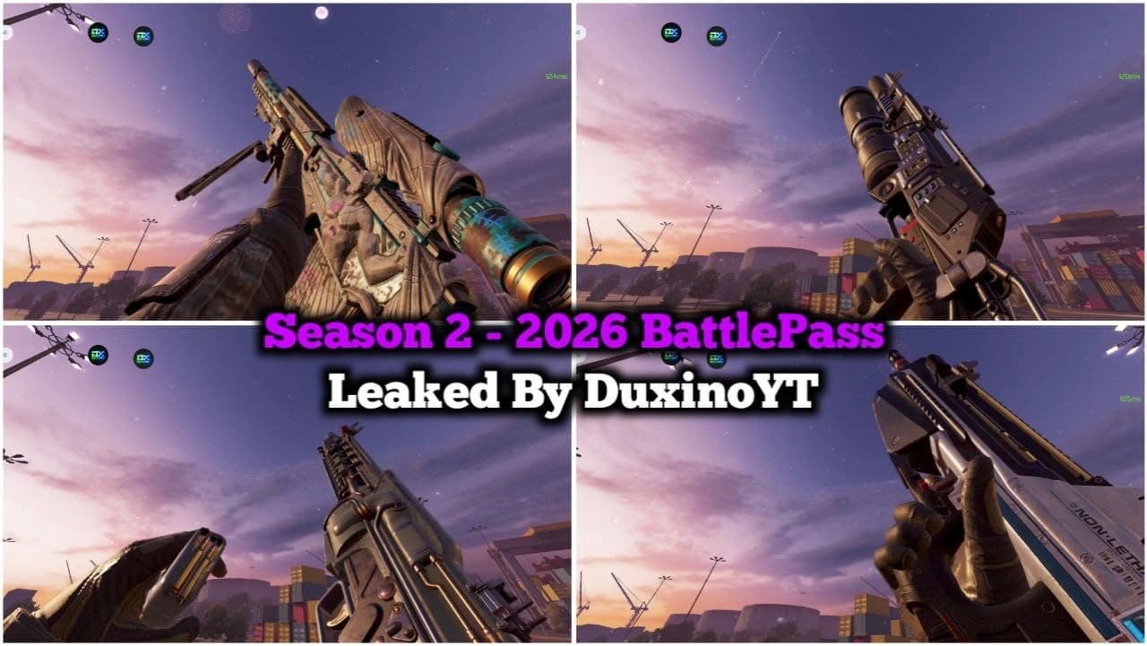 گیم‌پلی کاراکترها و بلوپرینت‌های بتل‌پس فصل دوم 2026 کالاف موبایل (لیک) 🔥