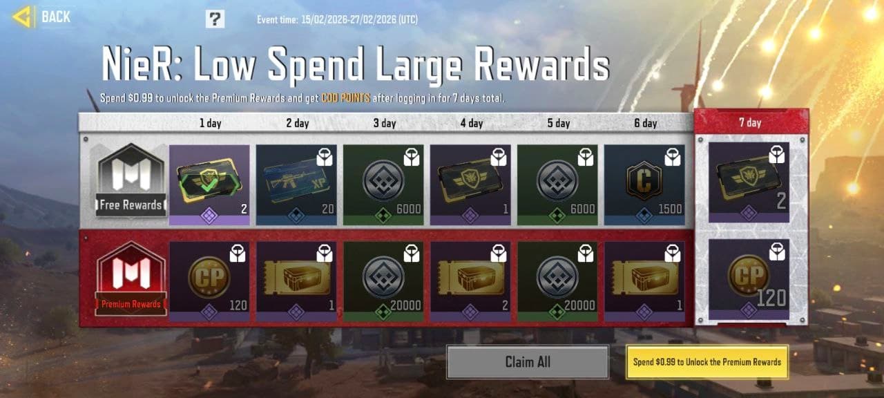 آفر Low Spend به‌مدت ۱۲ روز به کالاف موبایل اضافه شد 🔥