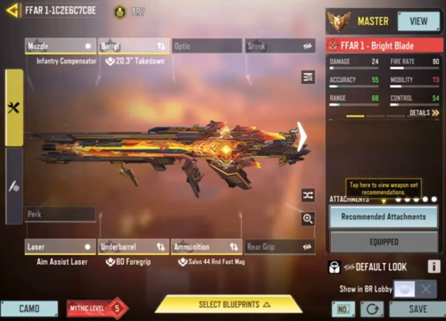 اتچمنت FFAR1 برای بتل رویال کالاف دیوتی موبایل🎯